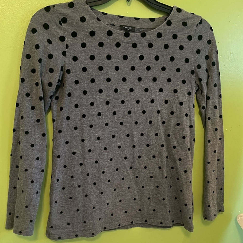 Talbots Polkadot Top - Picture 3 of 4